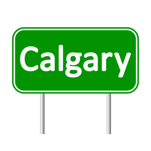 Calgary road sign. — Stock Vector