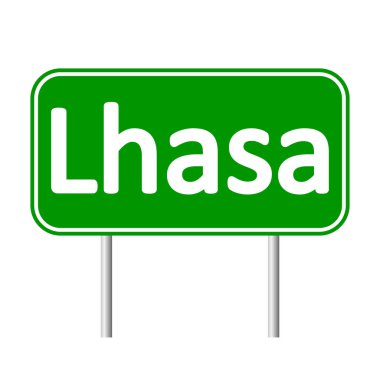 Lhasa yol işareti.