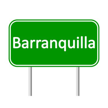Barranquilla yol işareti.
