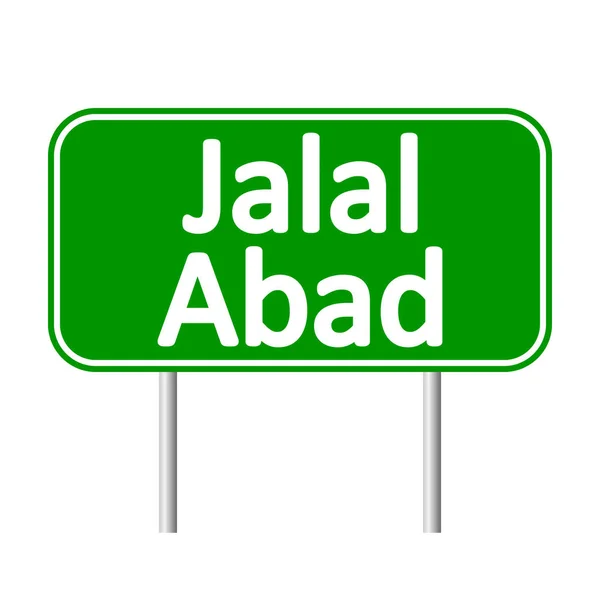 Jalal-Abad verkeersbord. — Stockvector