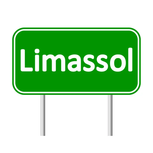 Limassol verkeersbord. — Stockvector