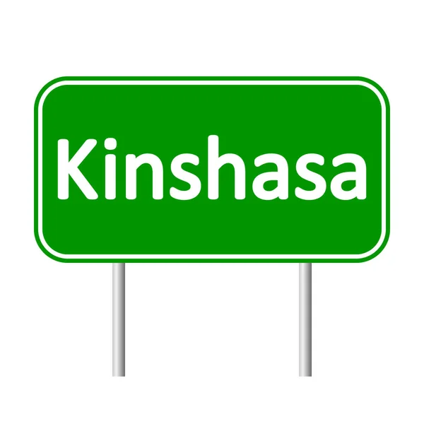 Kinshasa verkeersbord. — Stockvector