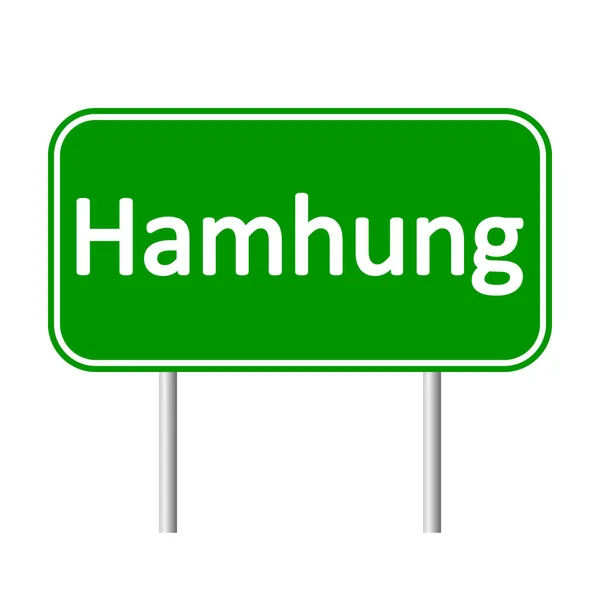 Señal de camino Hamhung . — Vector de stock