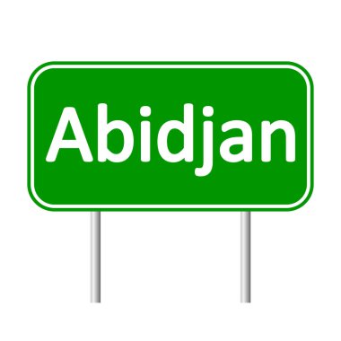 Abidjan yol işareti.