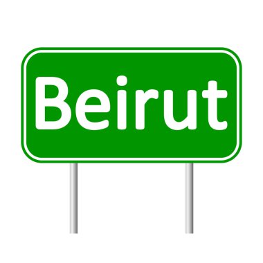 Beyrut yol işareti.