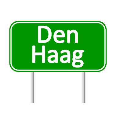 Den Haag road sign.
