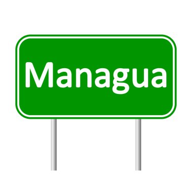 Managua yol işareti.