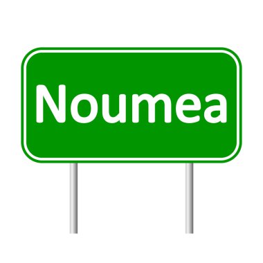 Noumea yol işareti.