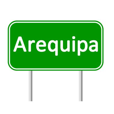 Arequipa yol işareti.