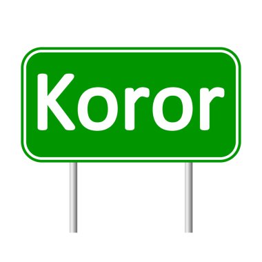 Koror yol işareti.