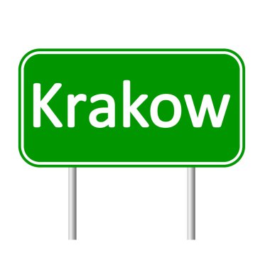Krakow yol işareti.
