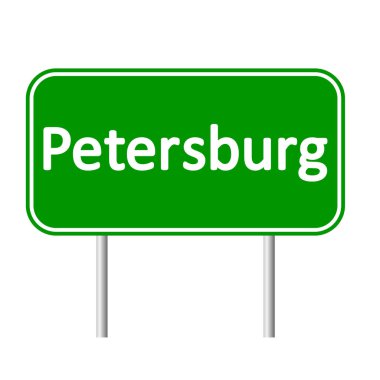 Petersburg yol işareti.