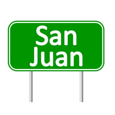 San Juan yol işareti.