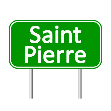 Saint-Pierre yol işareti.