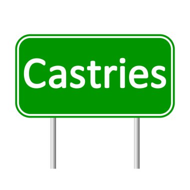 Castries yol işareti.