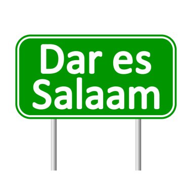 Dar es Salaam road sign.