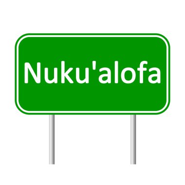 Nukualofa yol işareti.