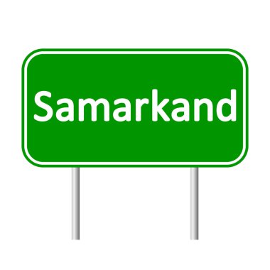 Samarkand yol işareti.