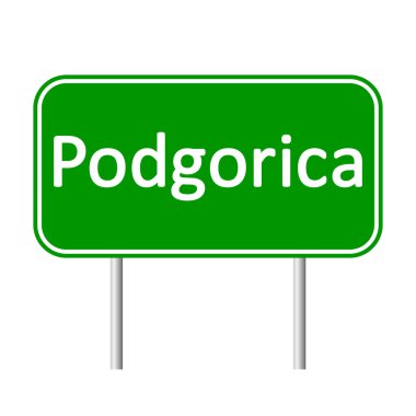 Podgoriçe yol işareti.