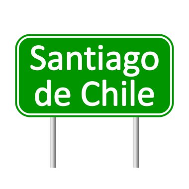 Santiago de Chile yol işareti.