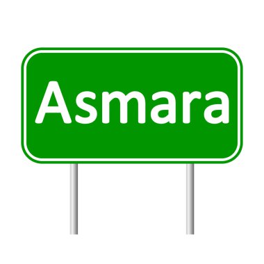 Asmara yol işareti.