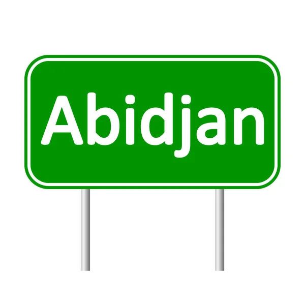 Znak drogowy Abidżan. — Wektor stockowy