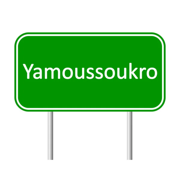 Yamoussoukro πινακίδα. — Διανυσματικό Αρχείο