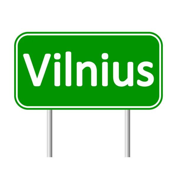 Vilnius vägmärke. — Stock vektor