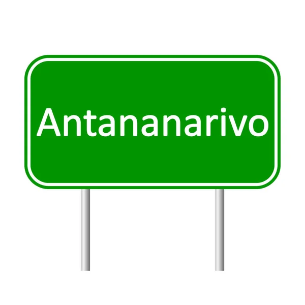 Señal de carretera Antananarivo . — Archivo Imágenes Vectoriales