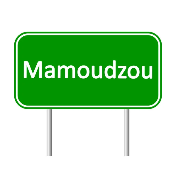 Mamoudzou verkeersbord. — Stockvector