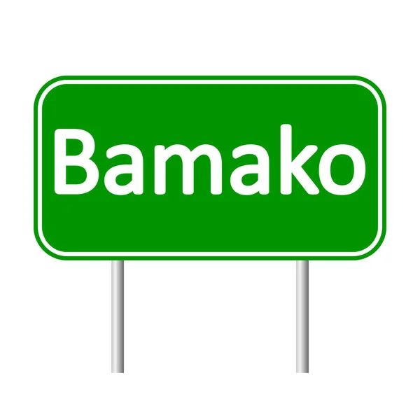 Bamako verkeersbord. — Stockvector