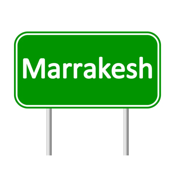 Straßenschild von Marrakesch. — Stockvektor