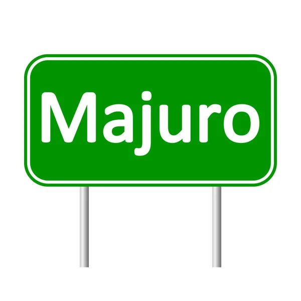 Majuro road sign. — Stock Vector