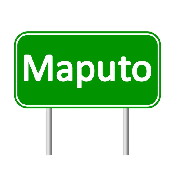 Maputo road sign. — Stock Vector