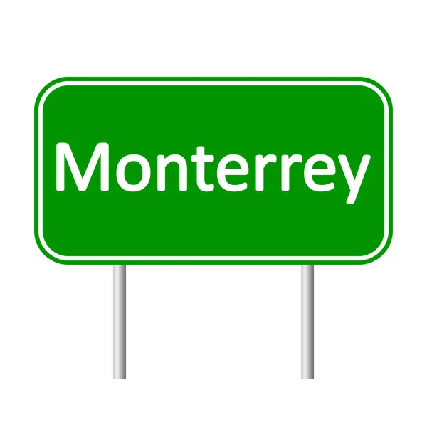 Monterrey verkeersbord. — Stockvector