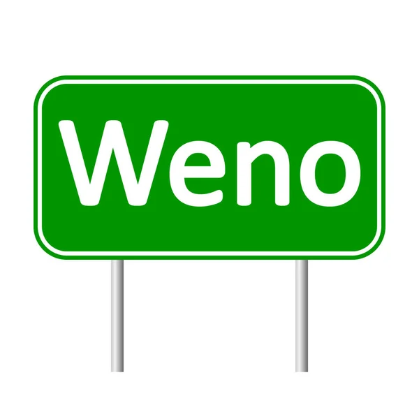 Weno 道路標識. — ストックベクタ