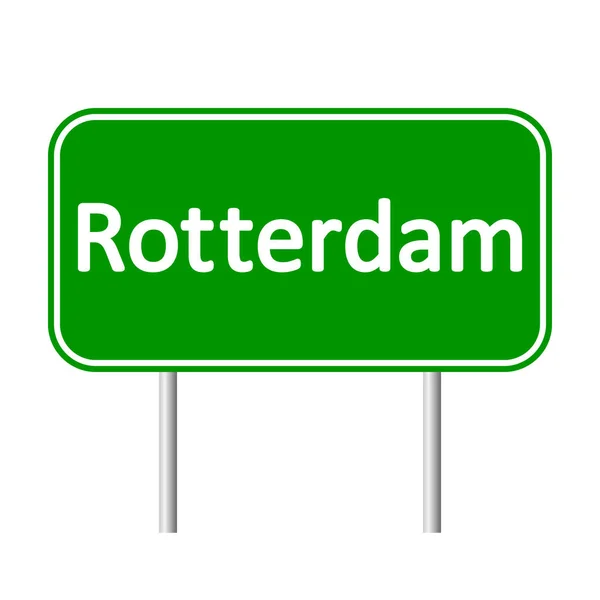 Rotterdam Panneau routier . — Image vectorielle