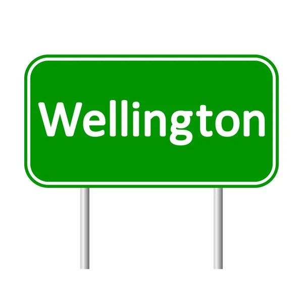 Panneau routier Wellington . — Image vectorielle