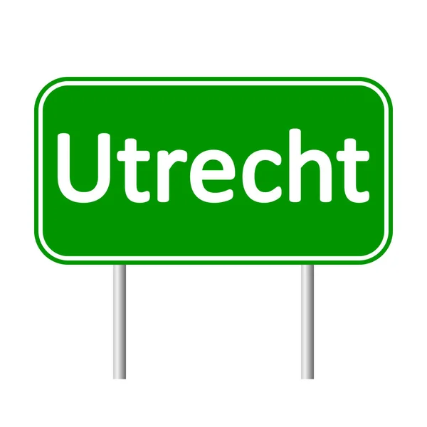 Cartello stradale di Utrecht . — Vettoriale Stock
