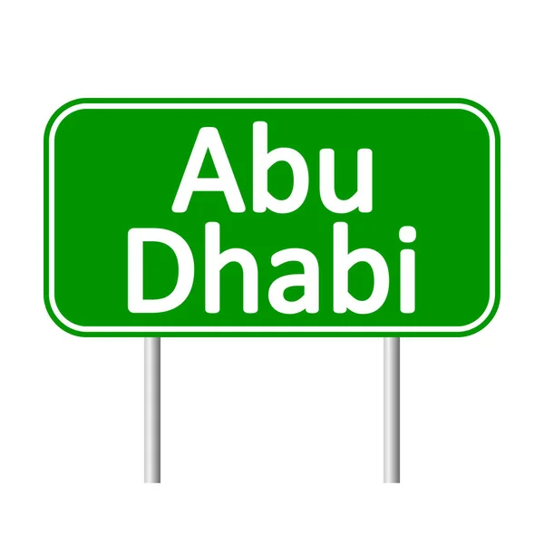 Abu Dhabi verkeersbord. — Stockvector