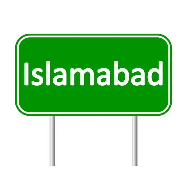 Islamabad yol işareti. — Stok Vektör