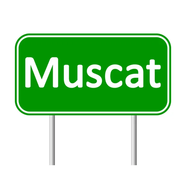 Muscat verkeersbord. — Stockvector