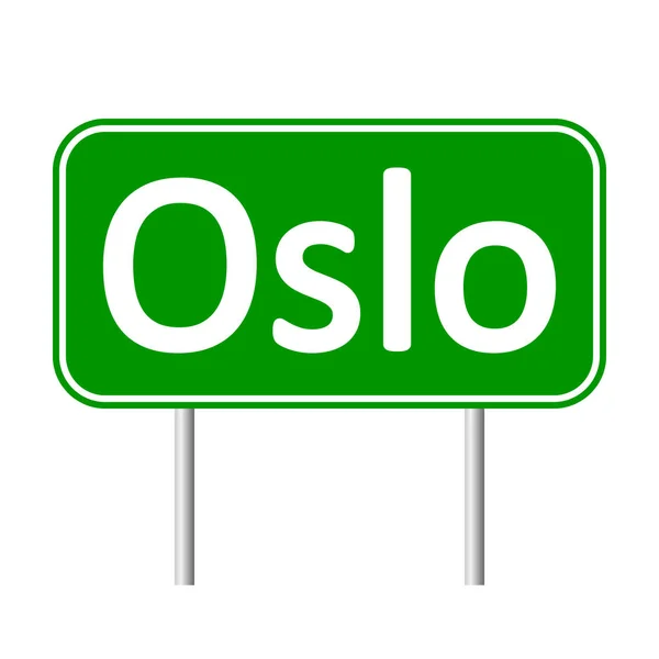 Oslo vägmärke. — Stock vektor