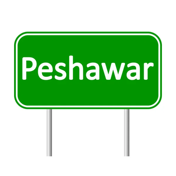 Peshawar yol işareti. — Stok Vektör