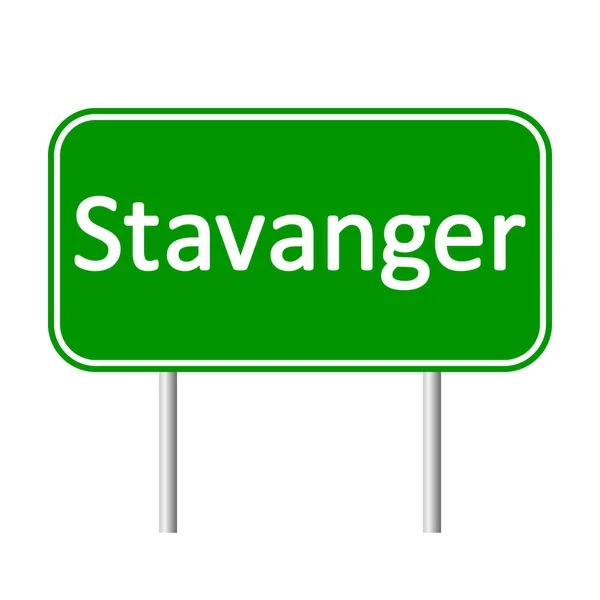 Stavanger yol işareti. — Stok Vektör