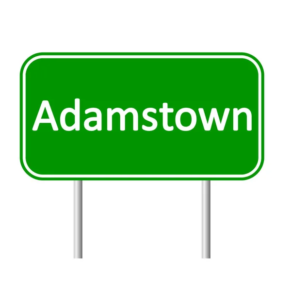 Adamstown дорожній знак . — стоковий вектор