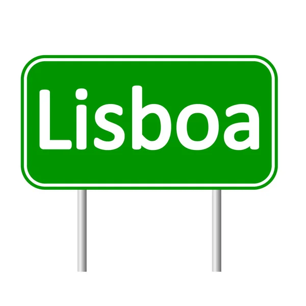 Lisboa road sign. — Stock Vector