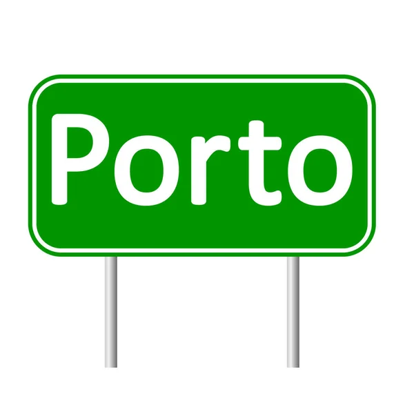 Panneau routier Porto . — Image vectorielle