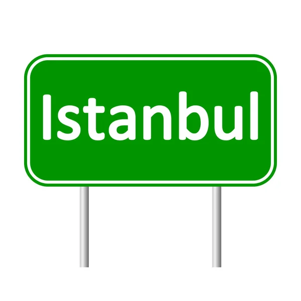 Istanbul road sign. — Stock Vector