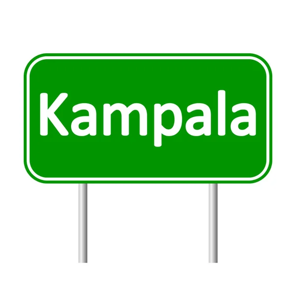 Kampala verkeersbord. — Stockvector